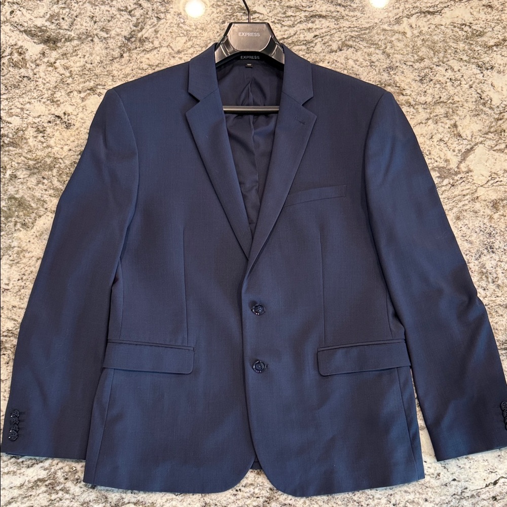 Express Men's Deep Blue Suit Jacket